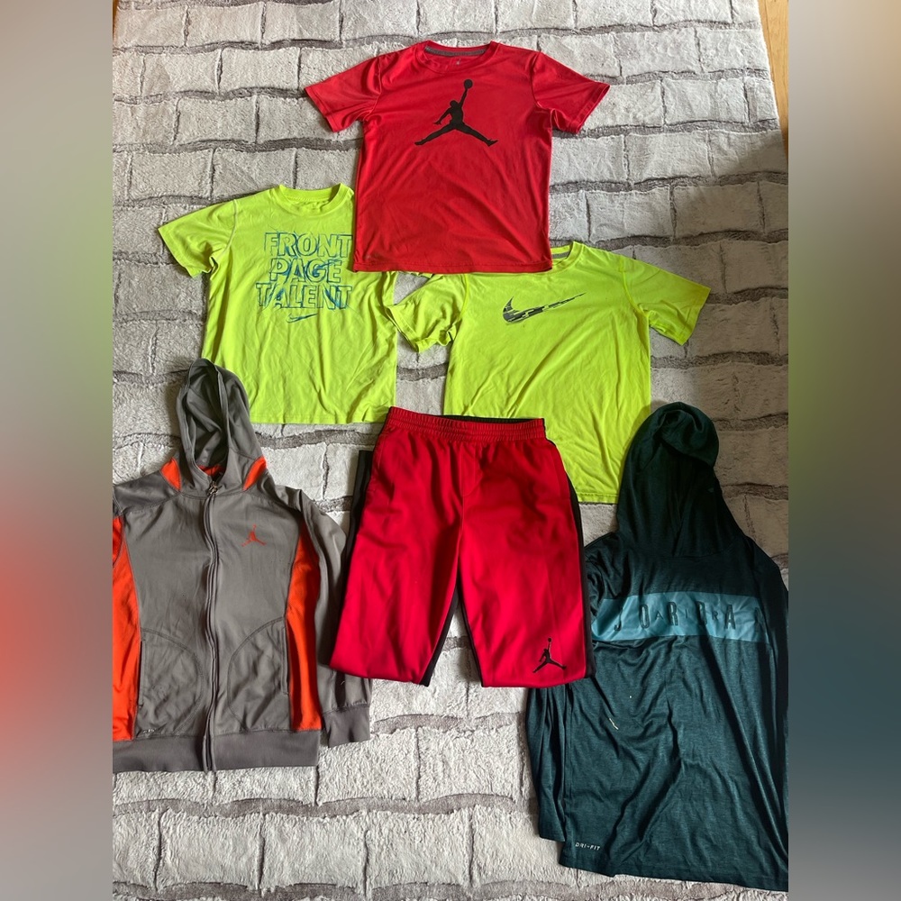 SOLD - Boys Jordan and Nike Athletic T-shirts Lot